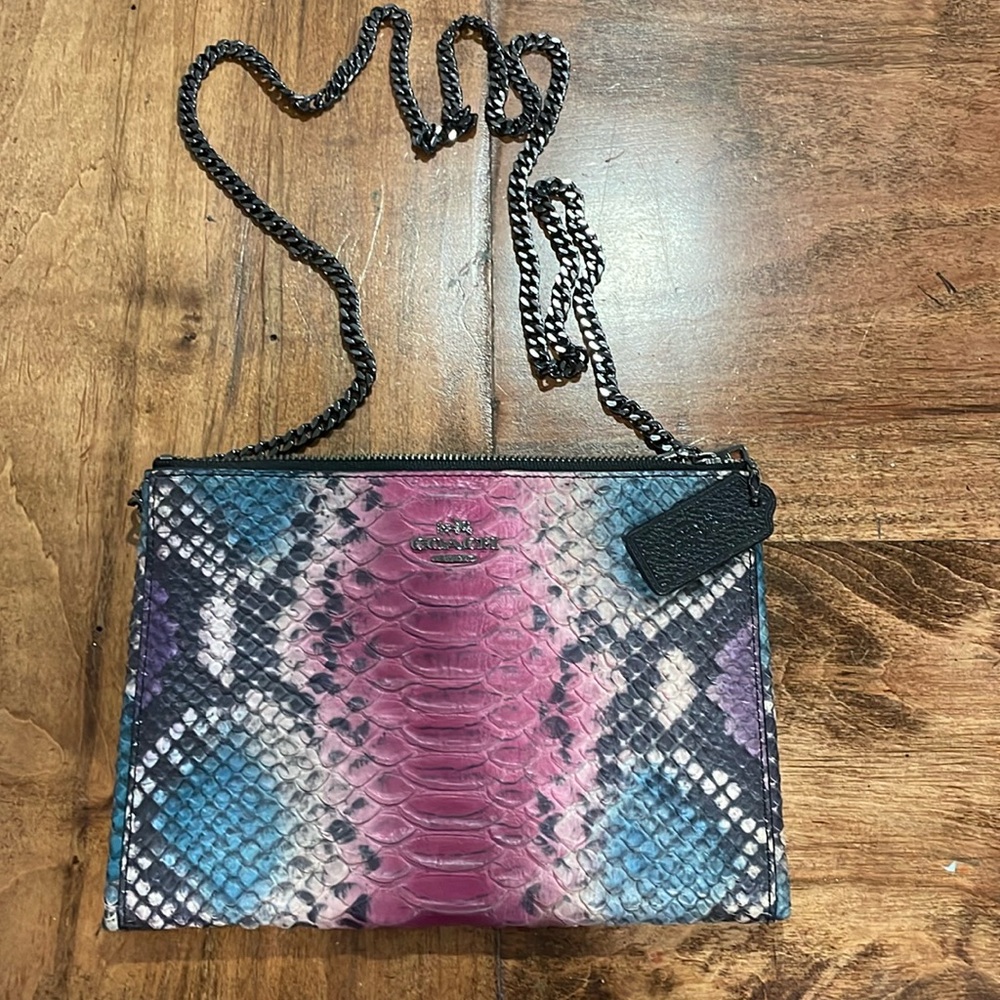 Coach purse with chain strap